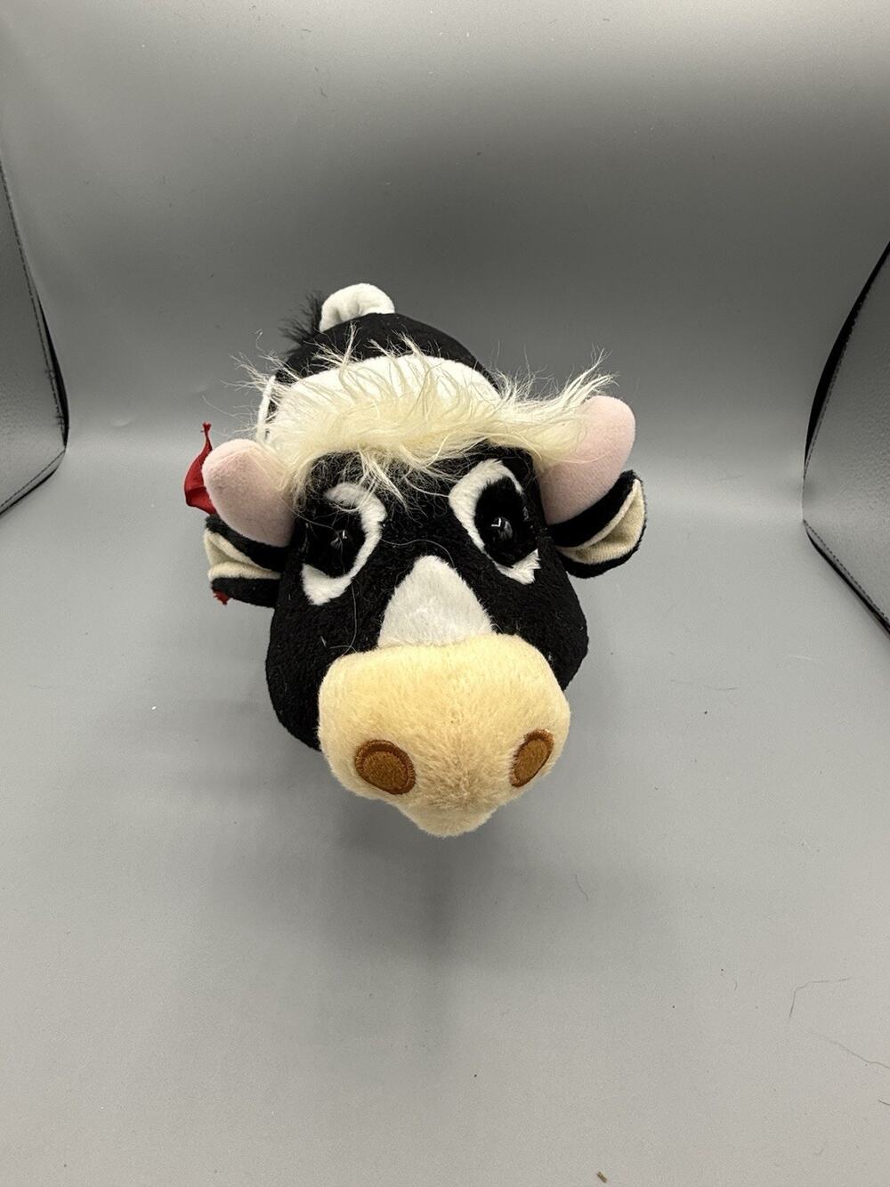 Small World Toys Moo ’N Move Barnyard Cow Plush Walking Sound Toy 2008 10”